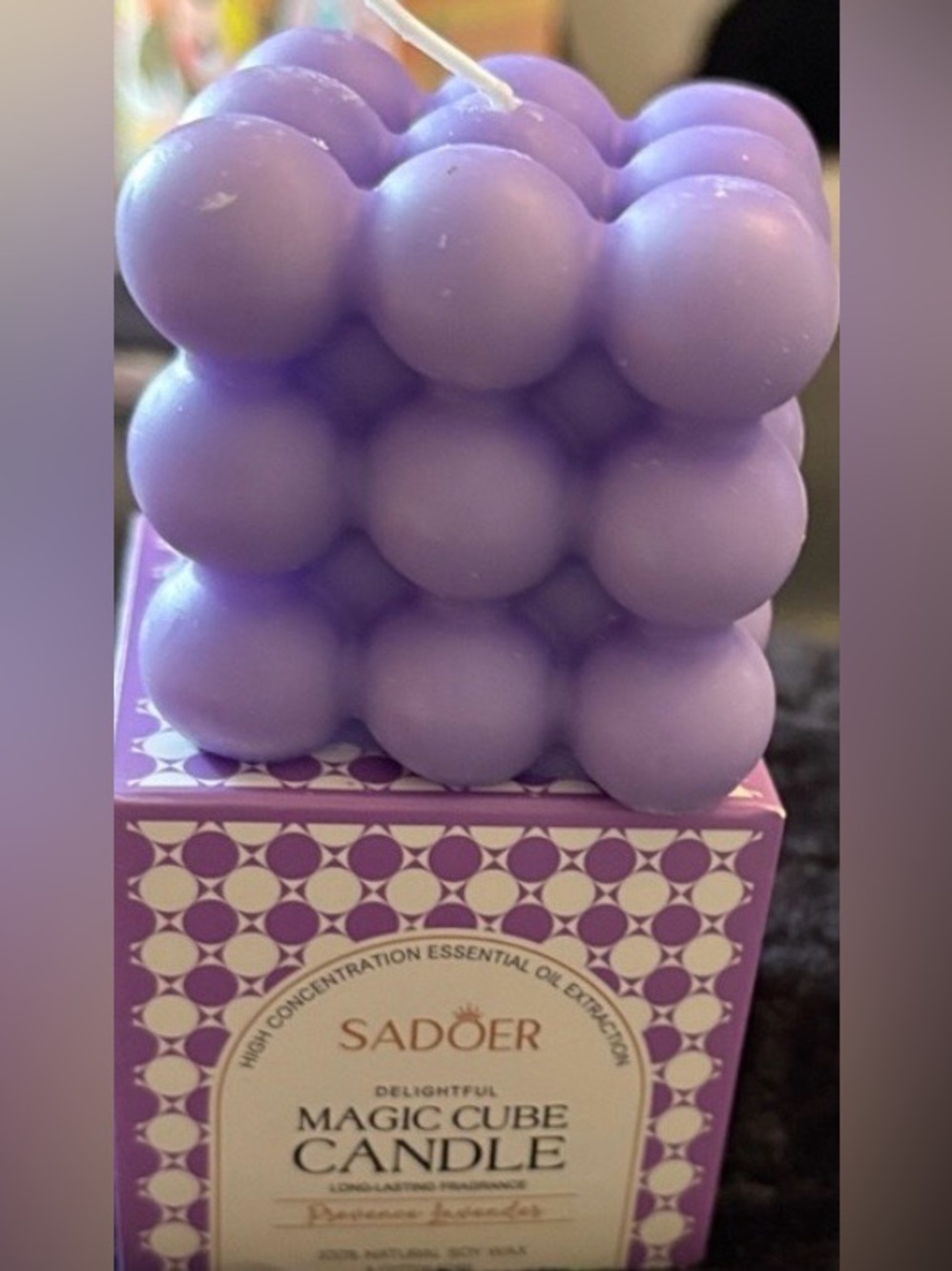 Purple Delightful Magic Cube Bath Soap